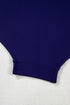 Navy Blue Embroidered Trim Wrap Tie Knot Plus Size High Waisted Bikini